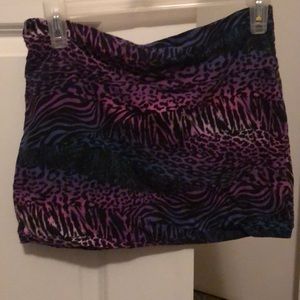 Purple zebra skirt